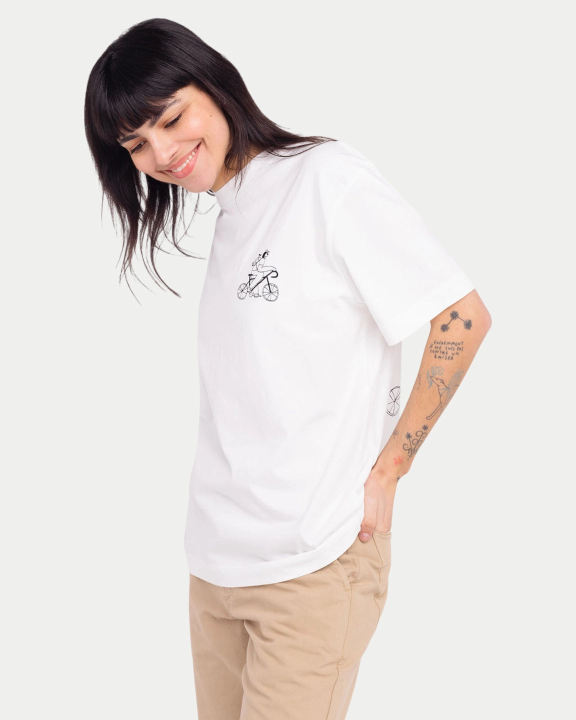 Olow T-shirt Citizen Ecru — Loose fit, katoen T-shirts | Stuen Store Tilburg