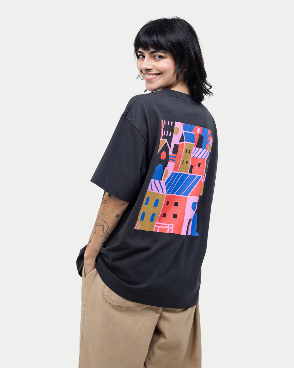 Olow T-shirt City Carbon Black - Stuen Store Tilburg | De beste herenkleding en -accessoires