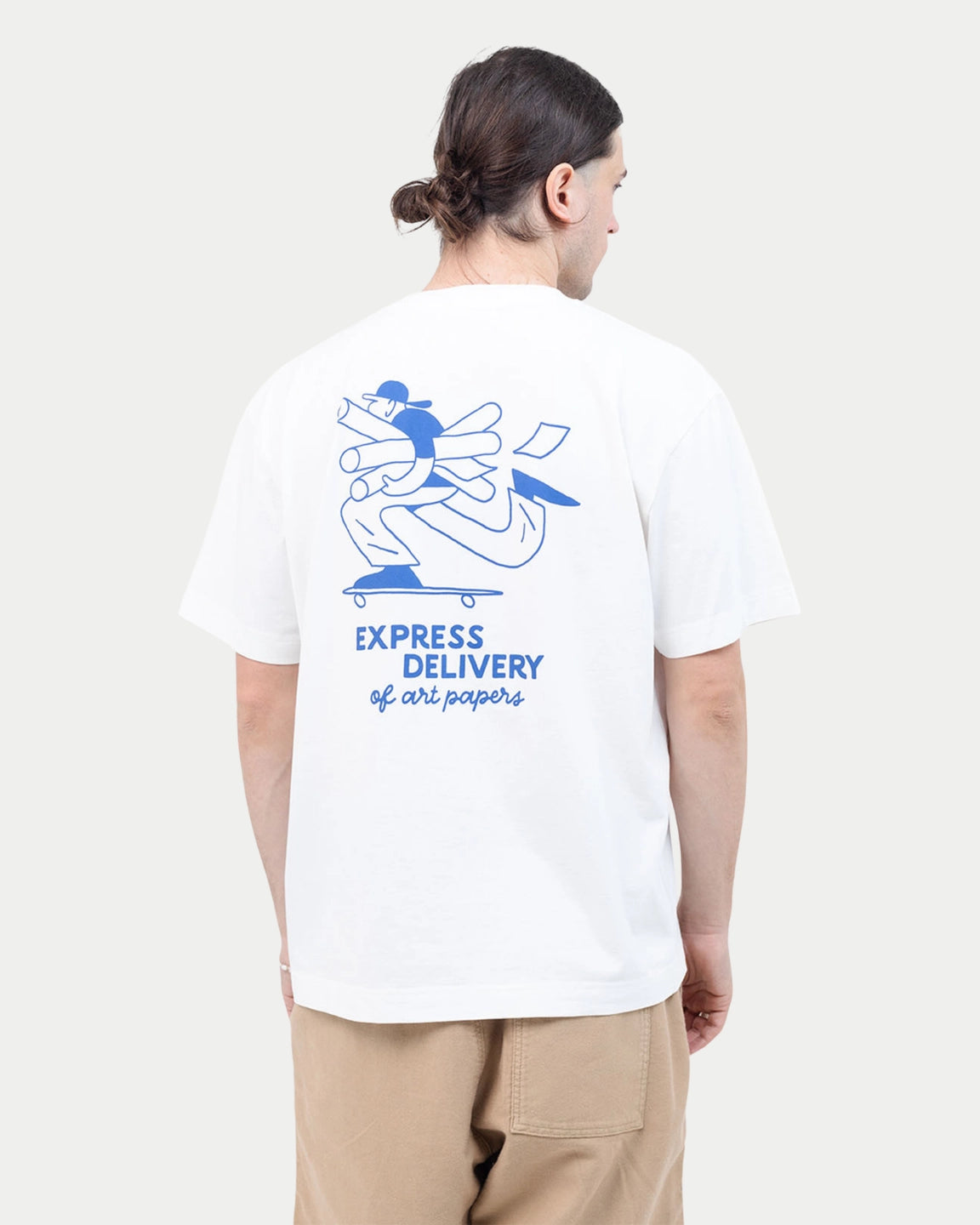Olow T-shirt Cruiser Ecru — Loose fit, katoen T-shirts | Stuen Store Tilburg