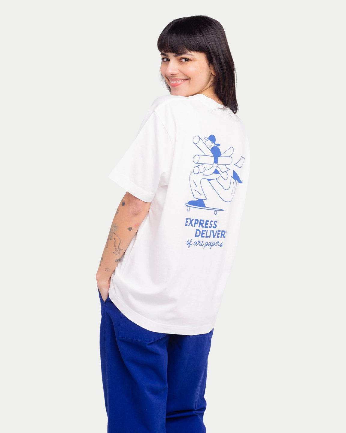 Olow T-shirt Cruiser Ecru — Loose fit, katoen T-shirts | Stuen Store Tilburg