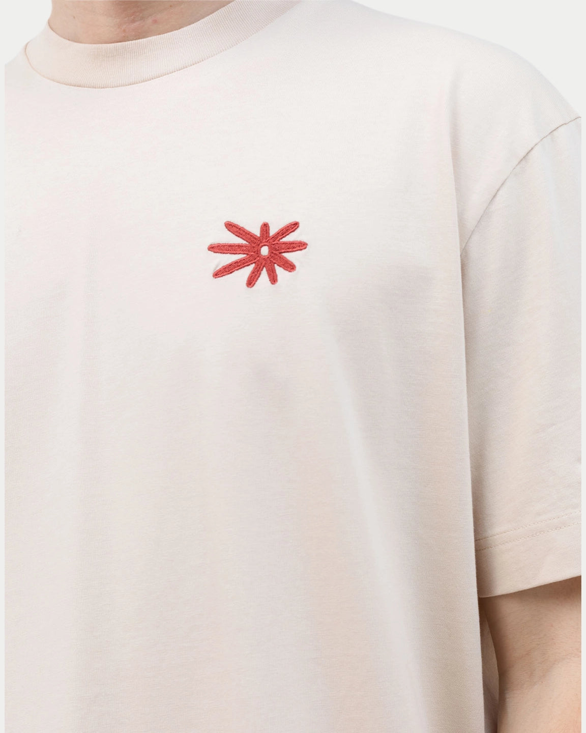 Olow T-shirt Flower Creme - Stuen Store Tilburg | De beste herenkleding en -accessoires