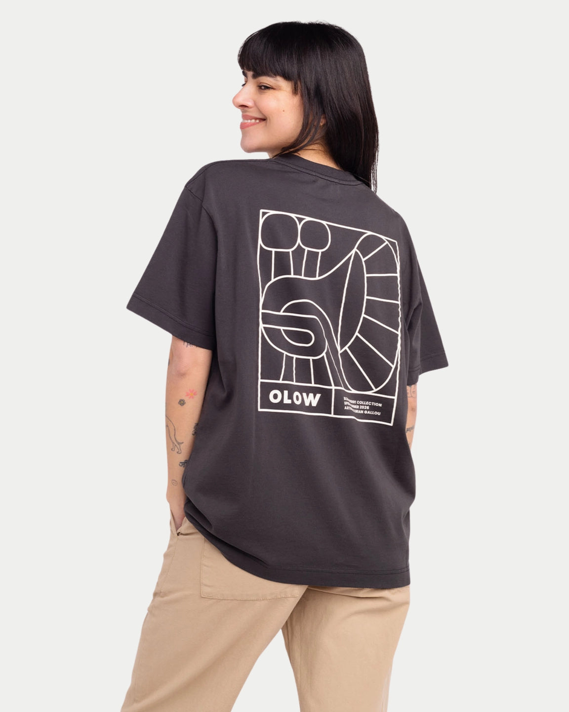 Olow T-shirt Jazzy Carbon Black - Stuen Store Tilburg | De beste herenkleding en -accessoires