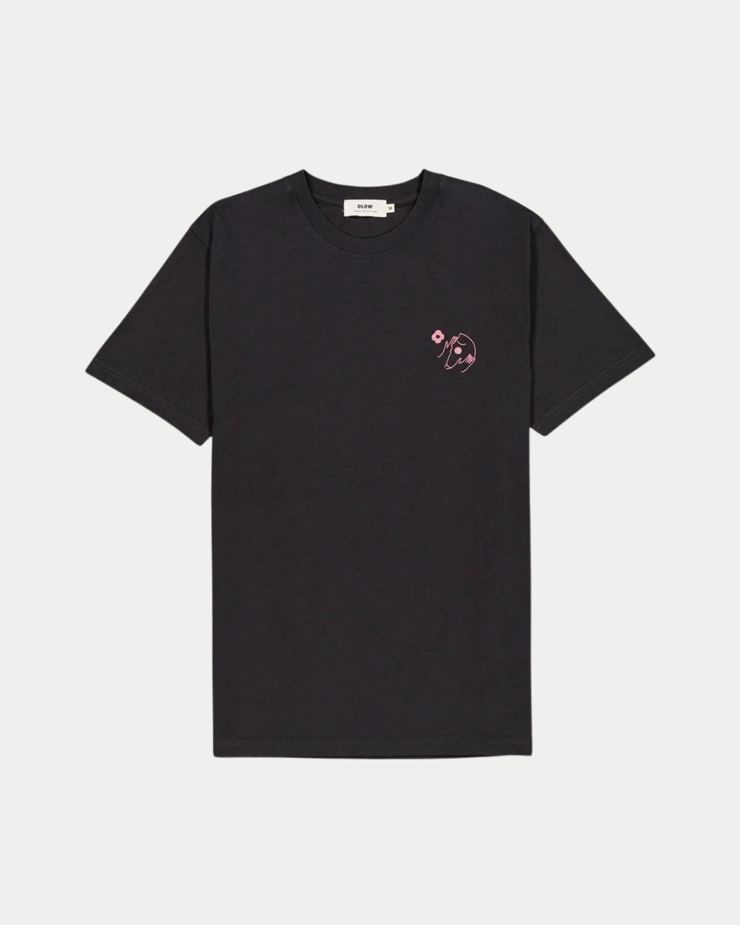 Olow T-shirt Let Go Carbon Black, Zwart t-shirt | Stuen Store Tilburg