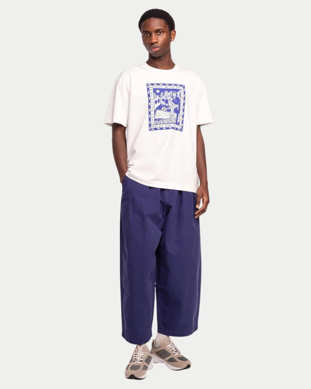 Olow T-shirt Lost With You Ecru, Wit t-shirt | Stuen Store Tilburg