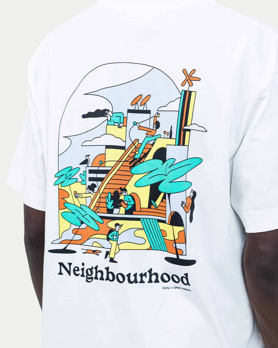 Olow T-shirt Neighbourhood Ecru - Stuen Store Tilburg | De beste herenkleding en -accessoires