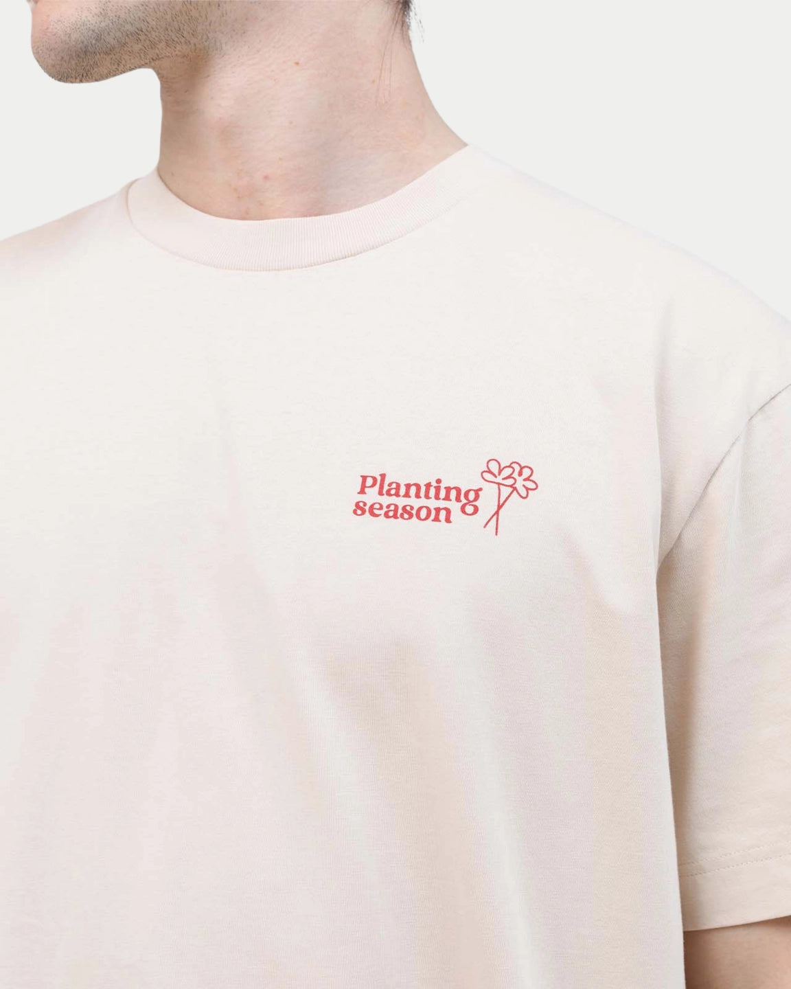 Olow T-shirt Planting Creme - Stuen Store Tilburg | De beste herenkleding en -accessoires