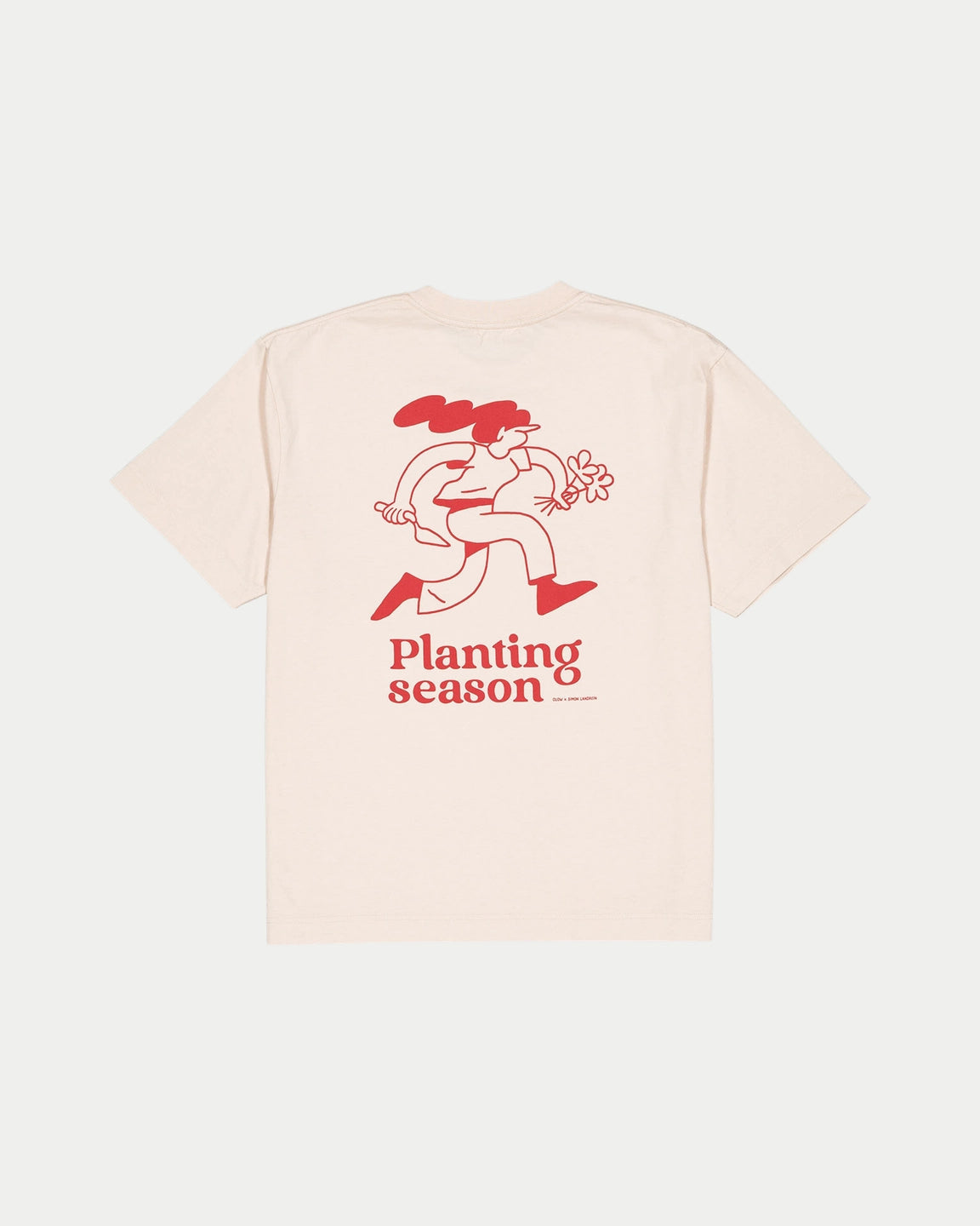 Olow T-shirt Planting Creme — Loose fit, katoen T-shirts | Stuen Store Tilburg