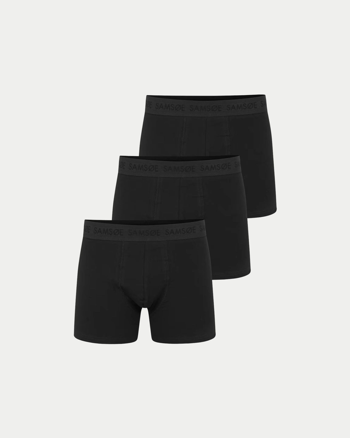 Samsøe Samsøe Trunk 3-Pack Black — Slim fit, katoen | Stuen Store Tilburg
