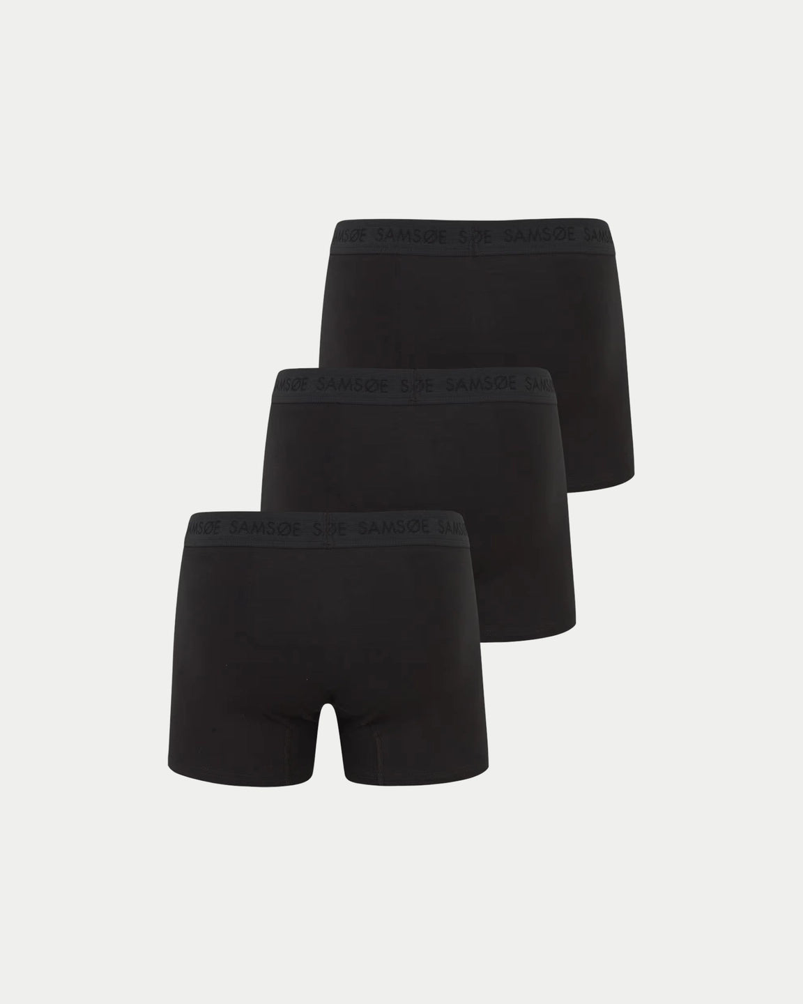 Samsøe Samsøe Trunk 3-Pack Black — Slim fit, katoen | Stuen Store Tilburg