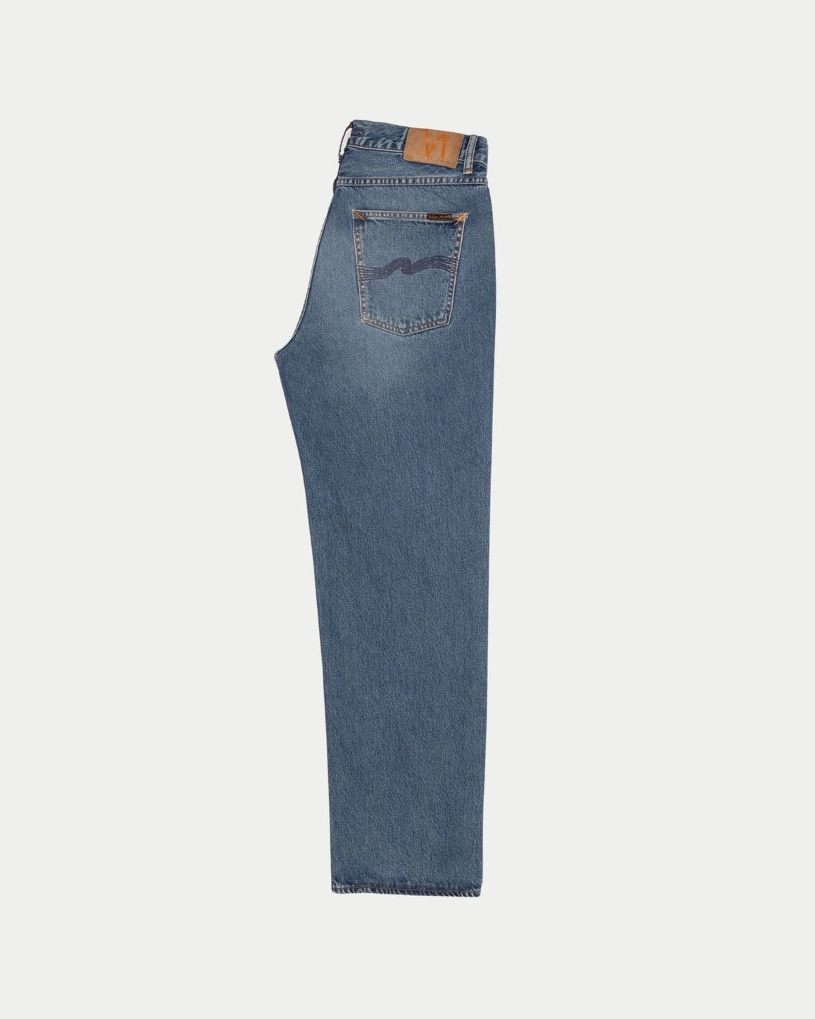 Nudie Jeans Tuff Tony Blue Day Dreamer — High-waist loose fit, 100% biologisch katoen Jeans | Stuen Store Tilburg