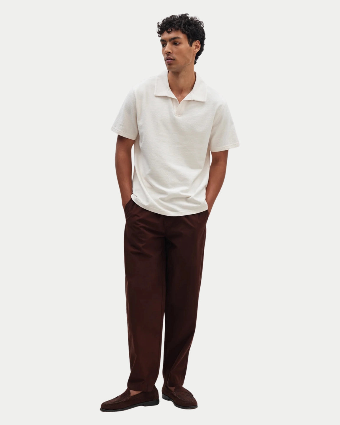 Wax London Tyne Trouser Cotton Poplin Dark Brown - Stuen Store Tilburg | De beste herenkleding en -accessoires in Tilburg