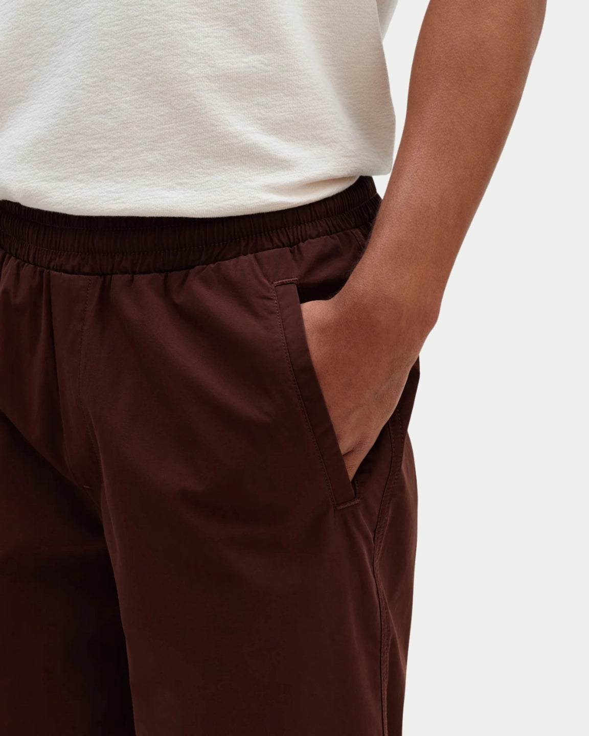 Wax London Tyne Trouser Cotton Poplin Dark Brown - Stuen Store Tilburg | De beste herenkleding en -accessoires in Tilburg