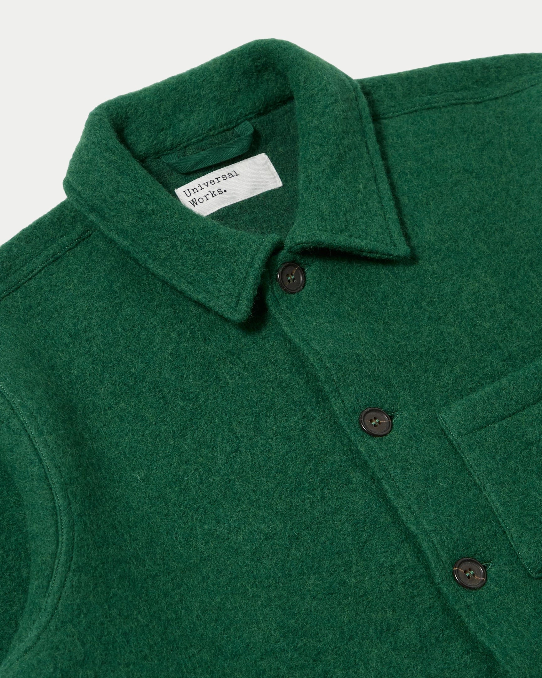 Wool Fleece Uniform Jacket Green