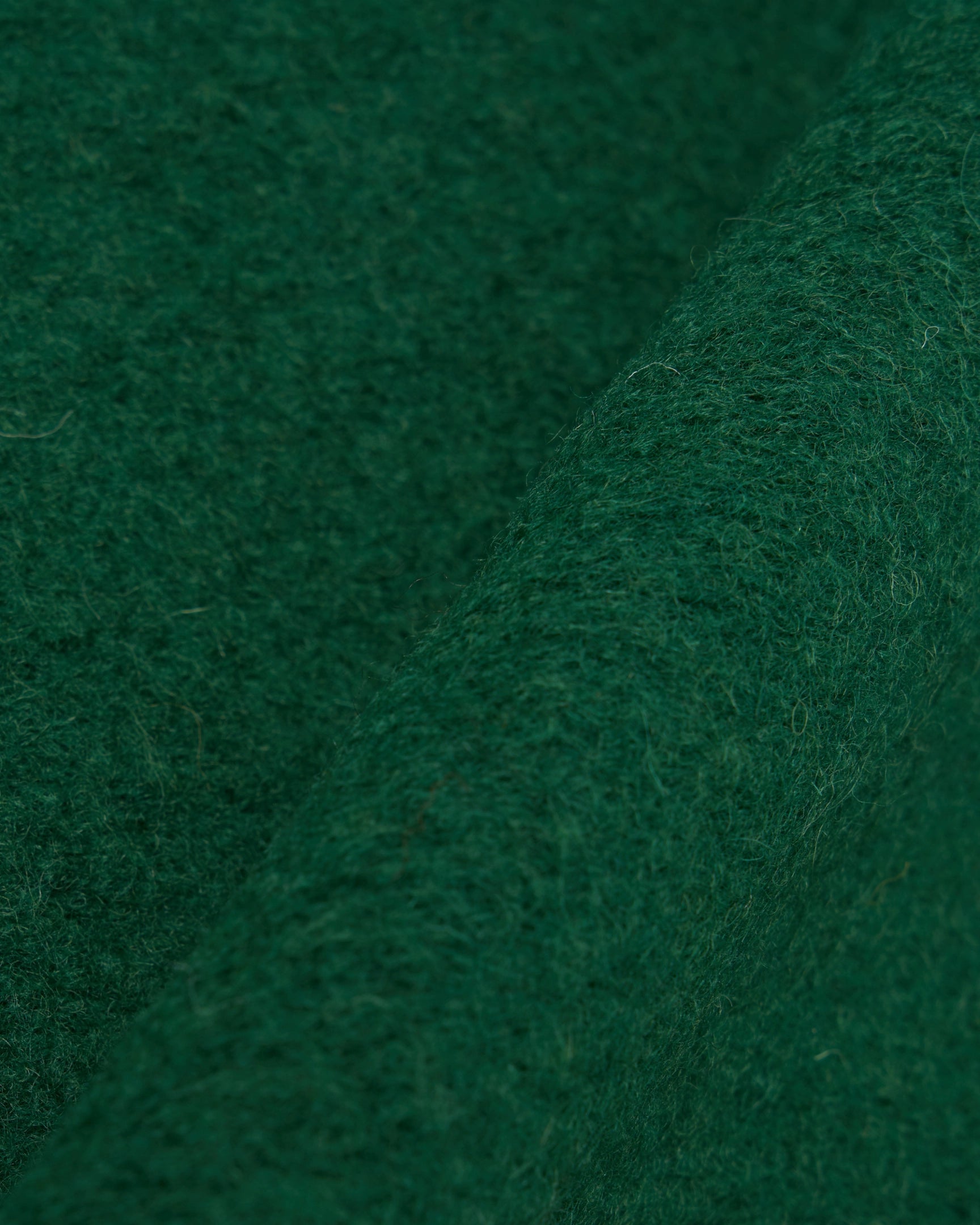 Zip Waistcoat Wool Fleece Green