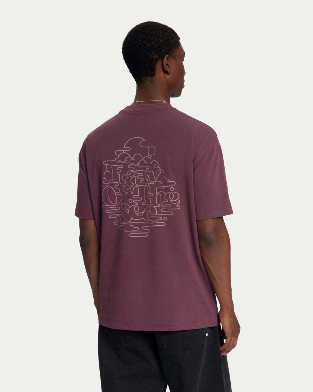 Law Of The Sea Vapour Artwork T-shirt Huckleberry, Paars t-shirt | Stuen Store Tilburg