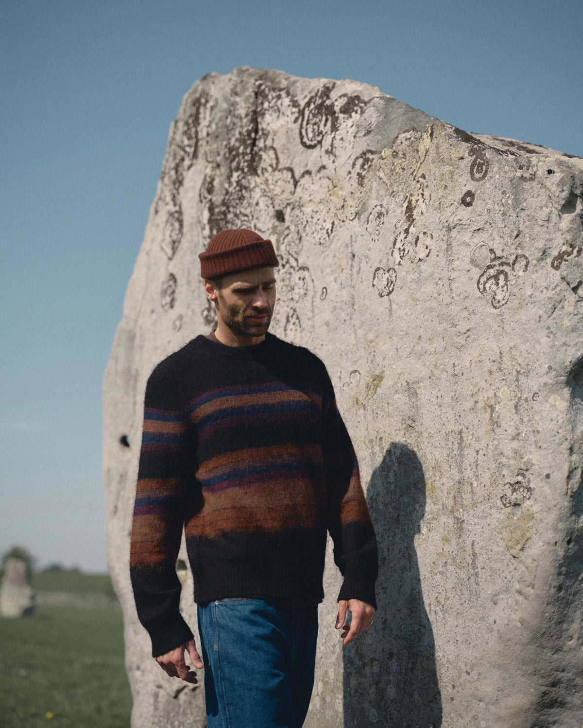 Wax London Brook Beanie Brown — Gebreid | Stuen Store Tilburg