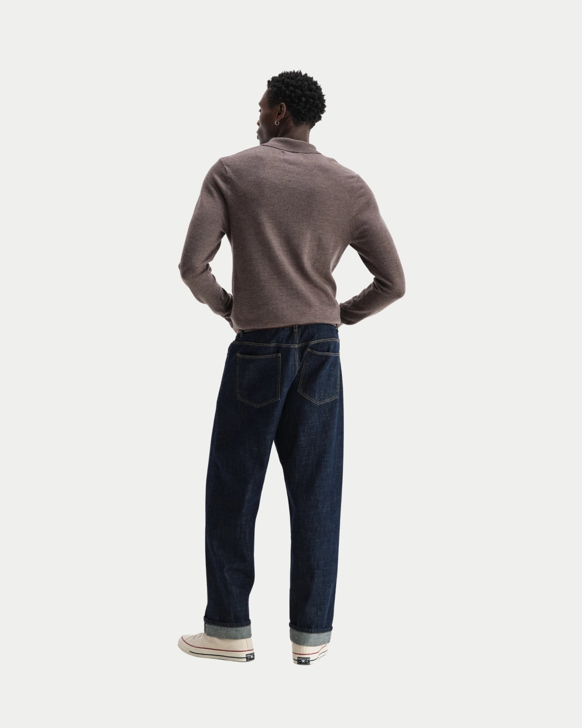 Wax London Oban Worsted Wool Brown Marl — Regular fit, wol | Stuen Store Tilburg
