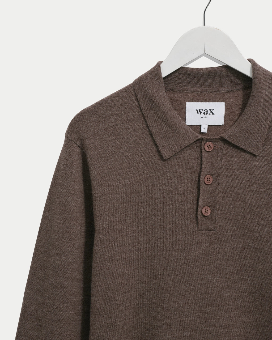 Wax London Oban Worsted Wool Brown Marl — Regular fit, wol | Stuen Store Tilburg