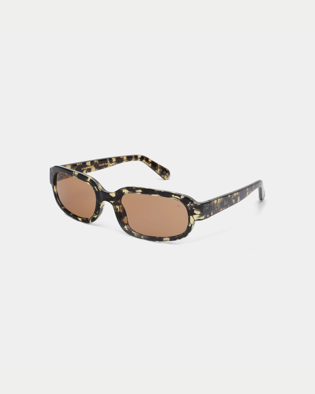A. Kjærbede Will Black Yellow Tortoise, Zwarte zonnebril | Stuen Store Tilburg