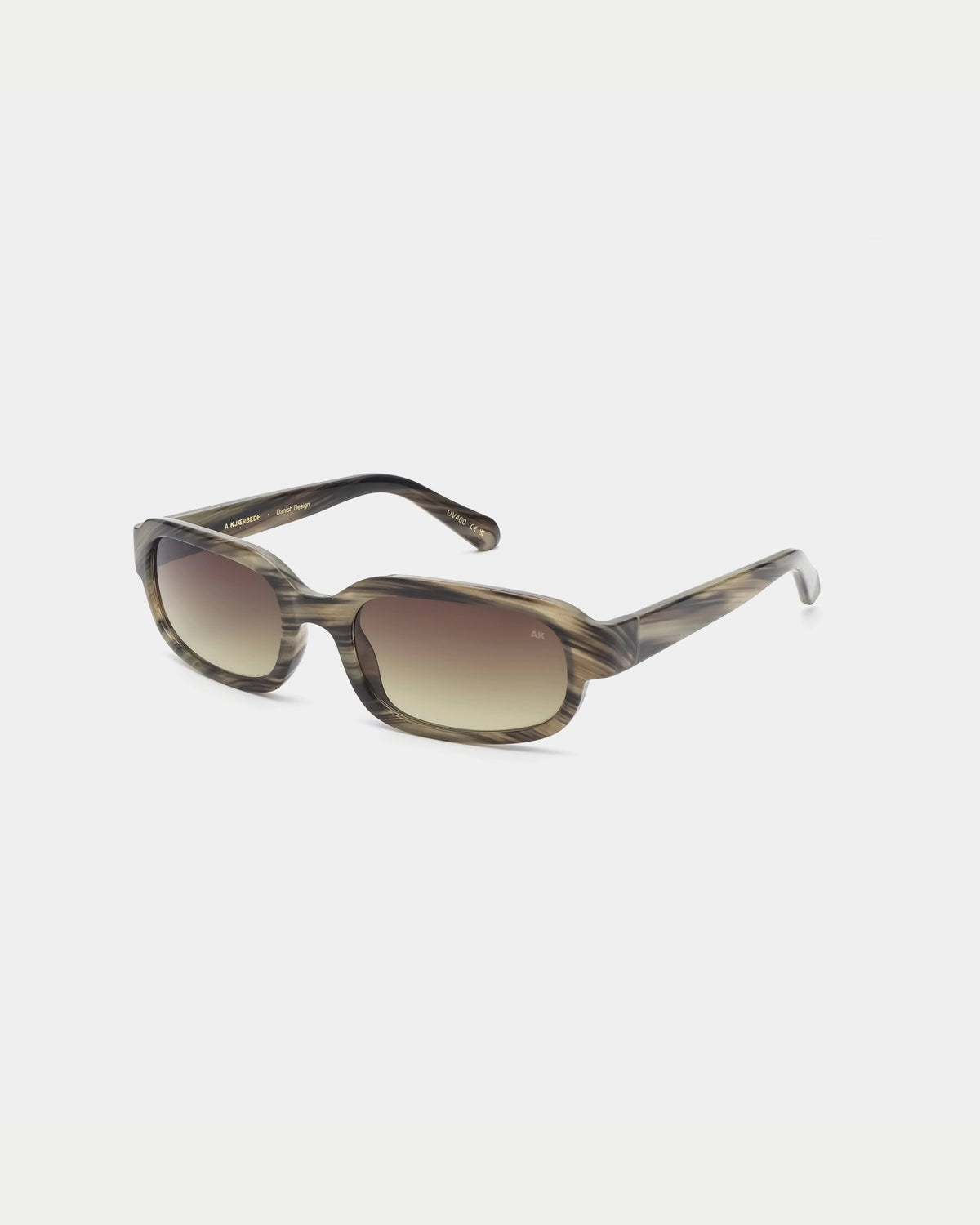 A. Kjærbede Will Striped Horn — superstrak unisex model geïnspireerd op de jaren '00 Zonnebril | Stuen Store Tilburg