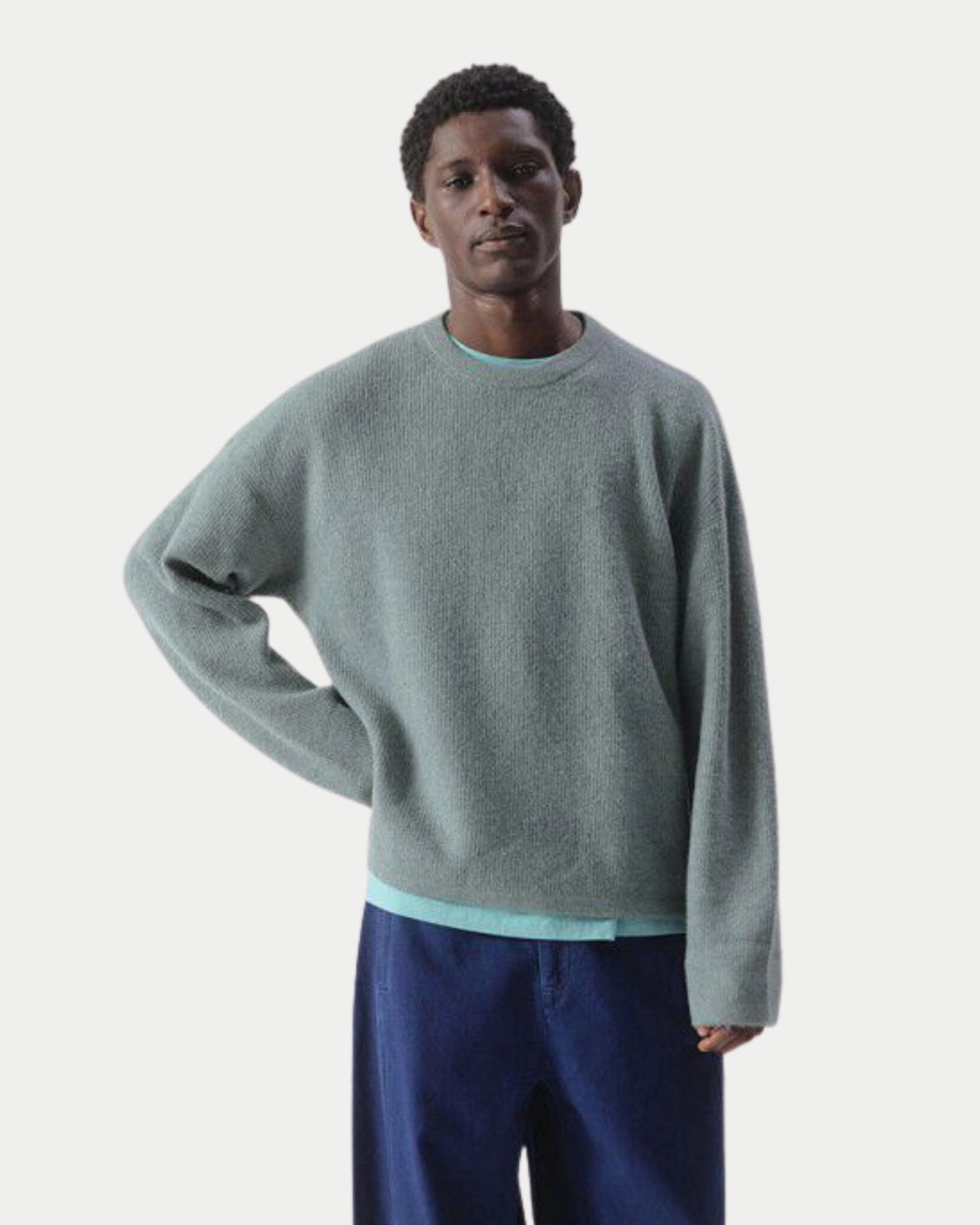 American Vintage Damsville Sweater Granite Melange