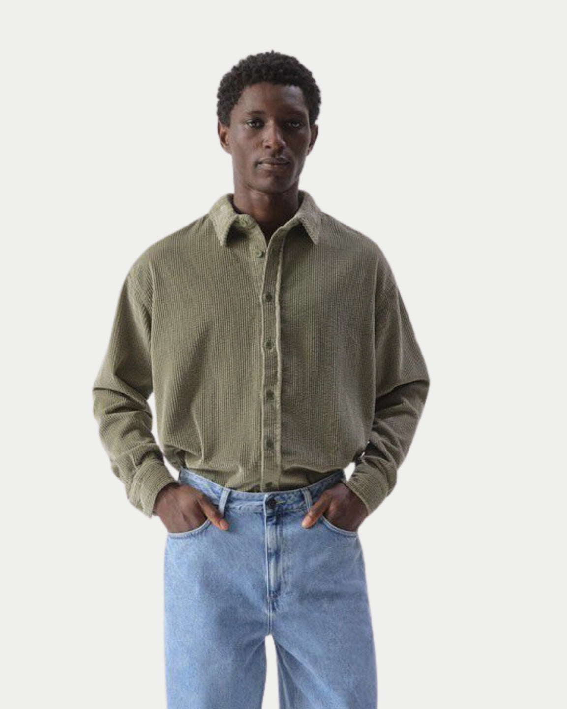 American Vintage Padow Shirt Vintage Clay — Corduroy Overhemd | Stuen Store Tilburg