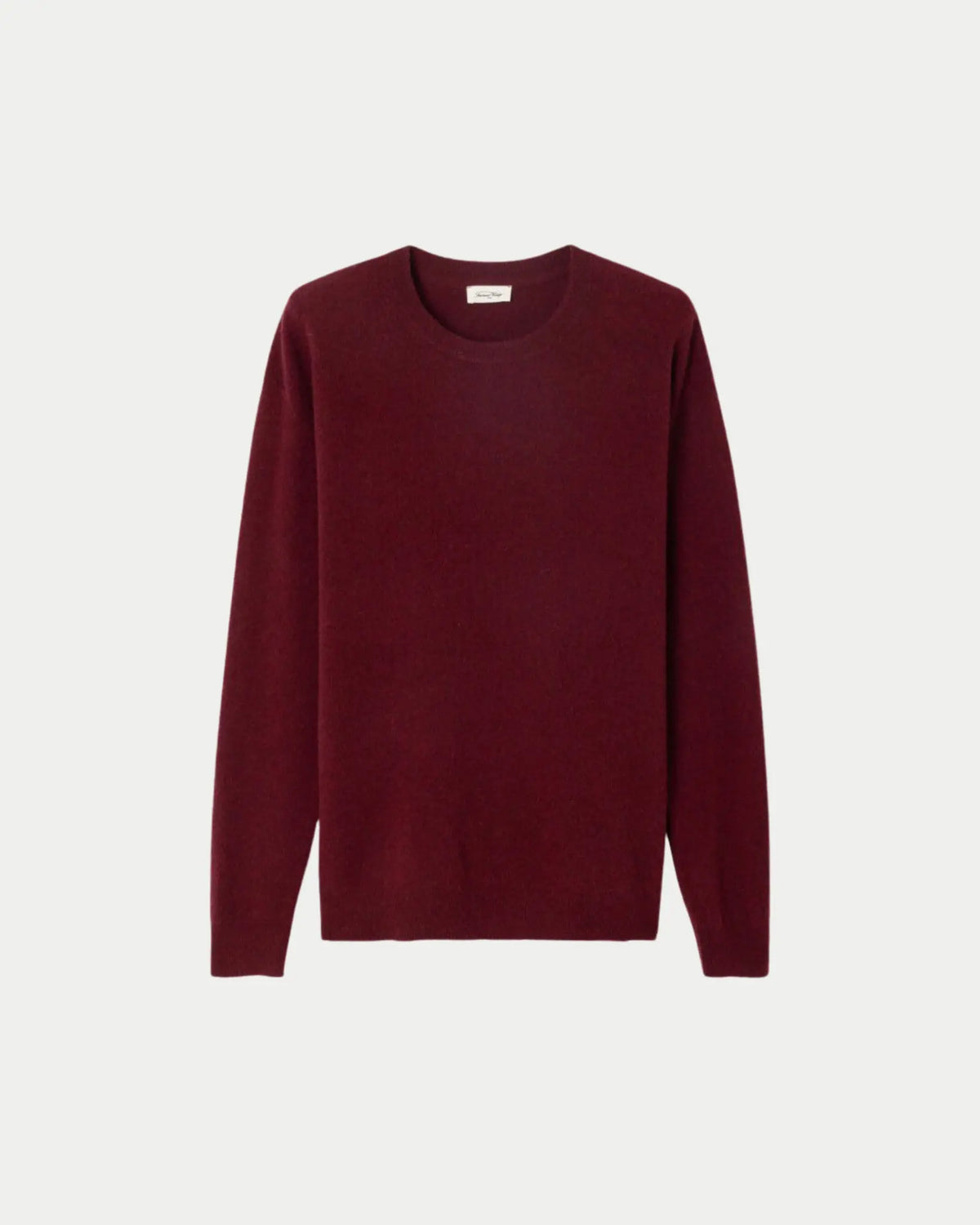 American Vintage Raxow Knit Sweater Burgundy — Dun wol | Stuen Store Tilburg