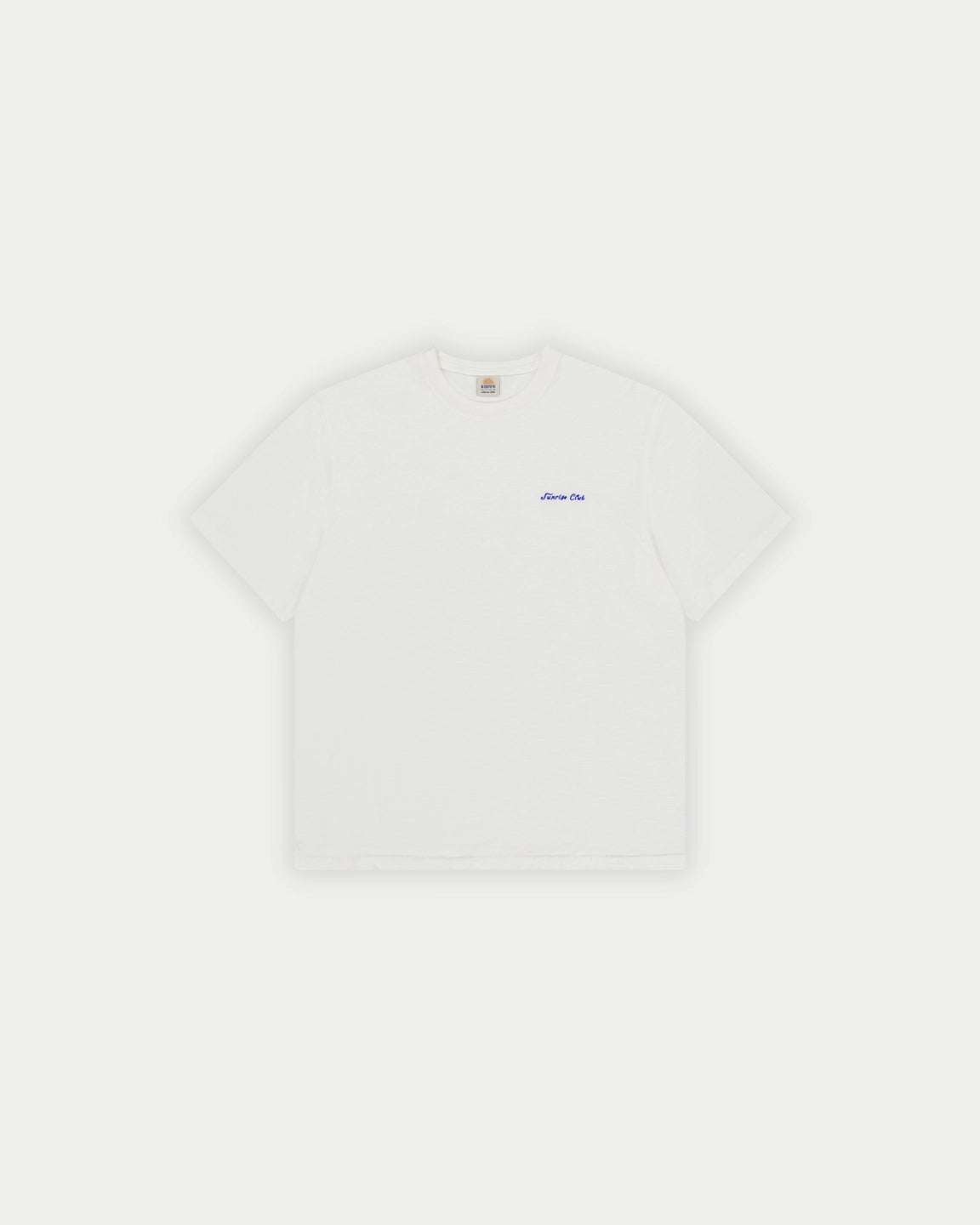 Kappy Slub Cotton Half T-shirt White
