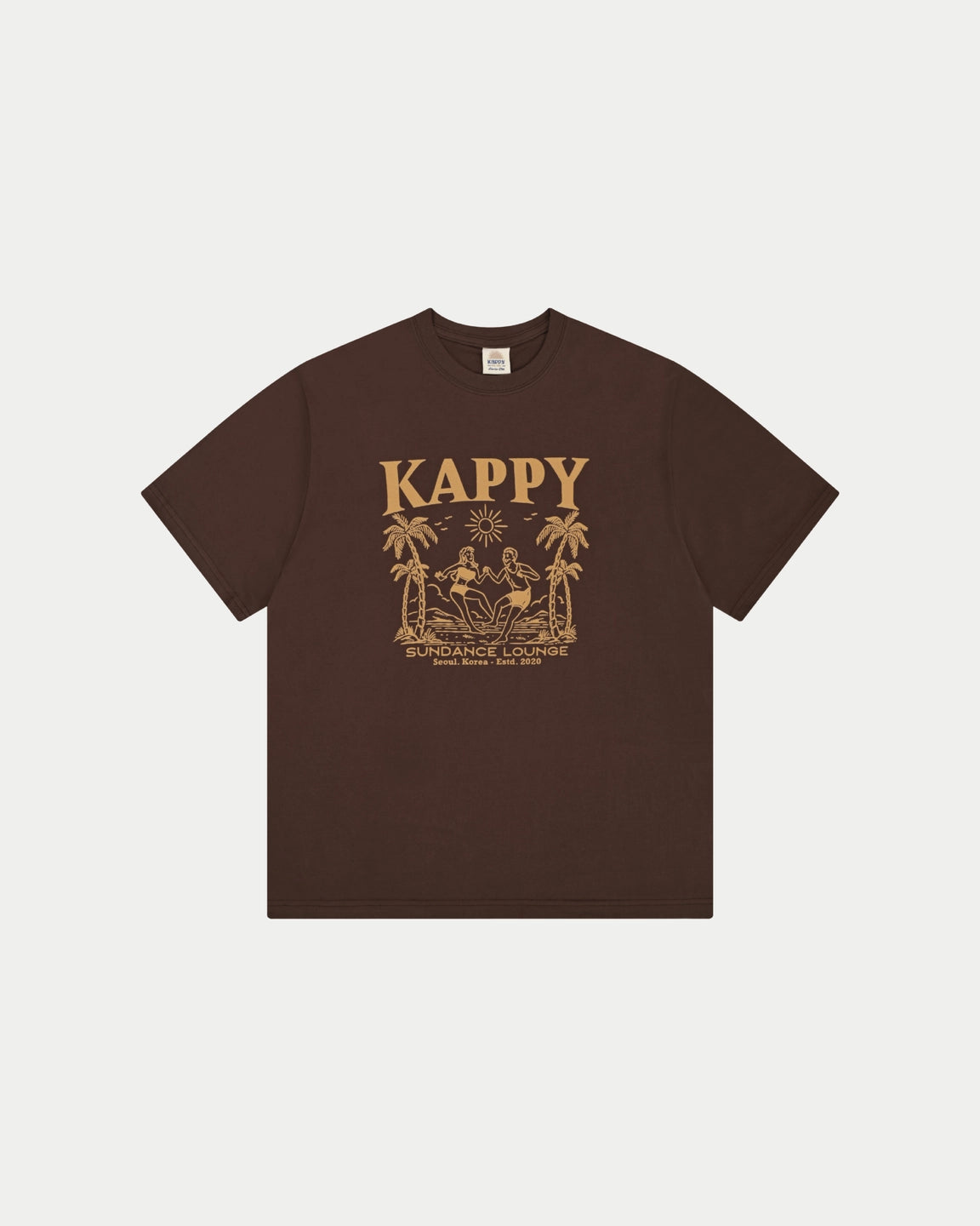 Kappy Sundance Lounge T-shirt Brown — 100% katoen T-shirts | Stuen Store Tilburg