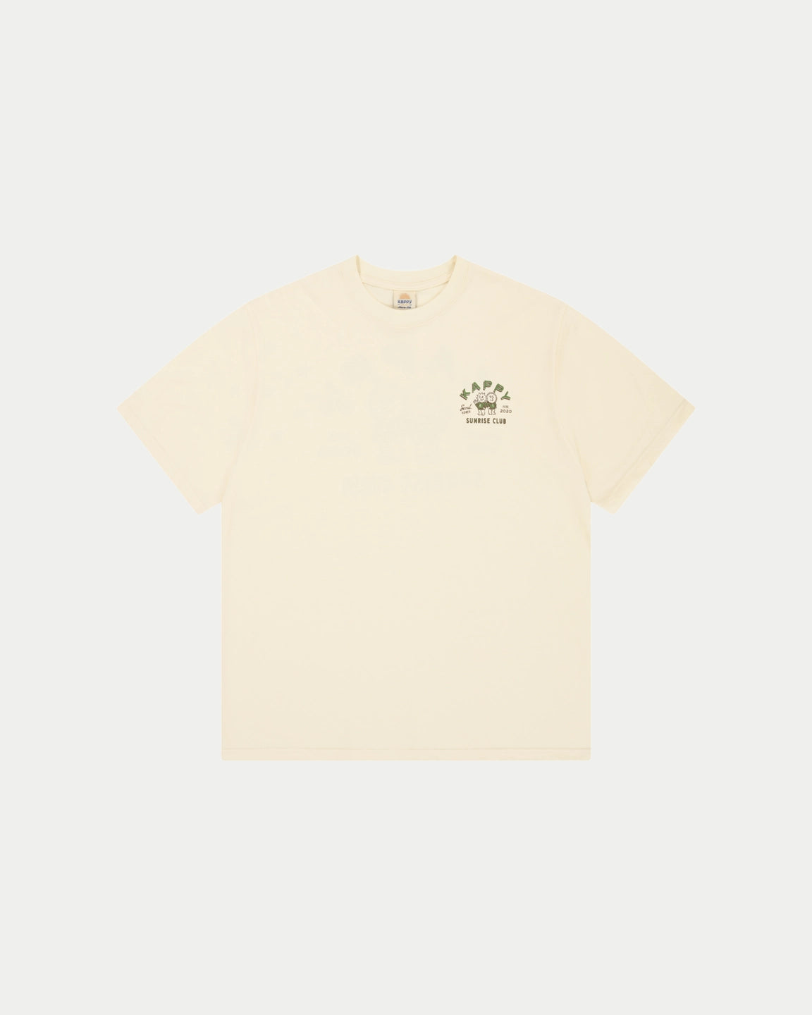 Kappy Sunny Mates Half T-shirt Cream — 100% katoen T-shirts | Stuen Store Tilburg