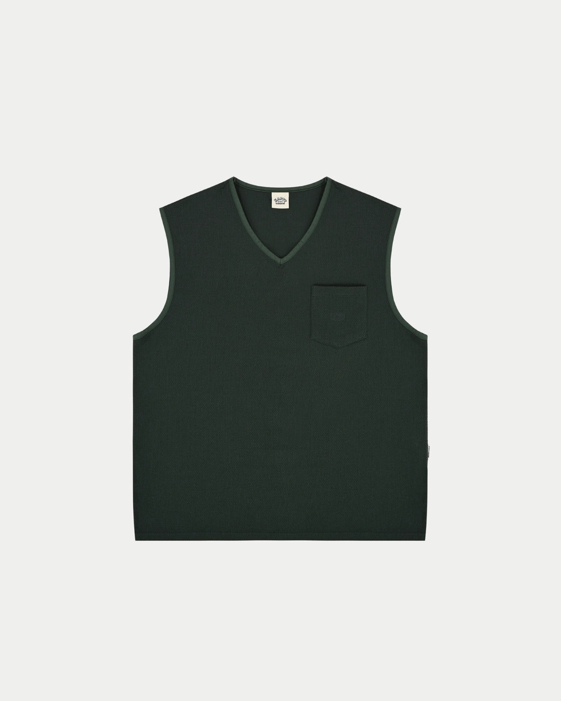 Kappy Woven Cotton Vest Green