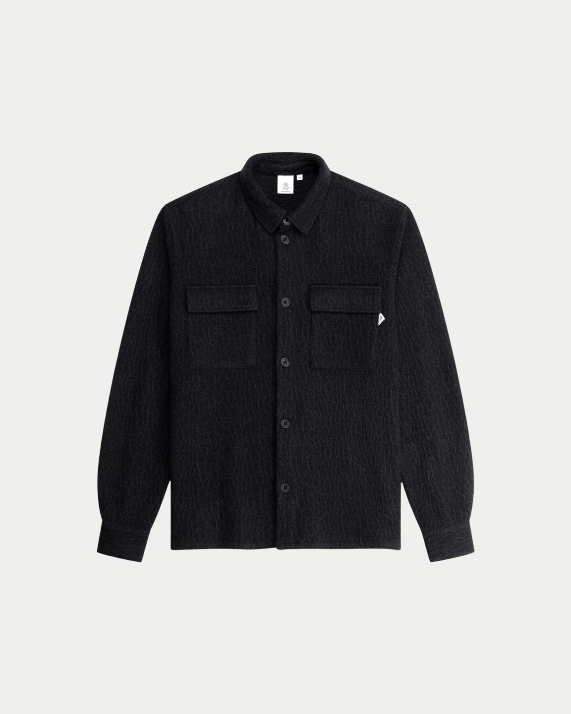 Law Of The Sea Omnia Technical Wool Blend Shirt Pine Green