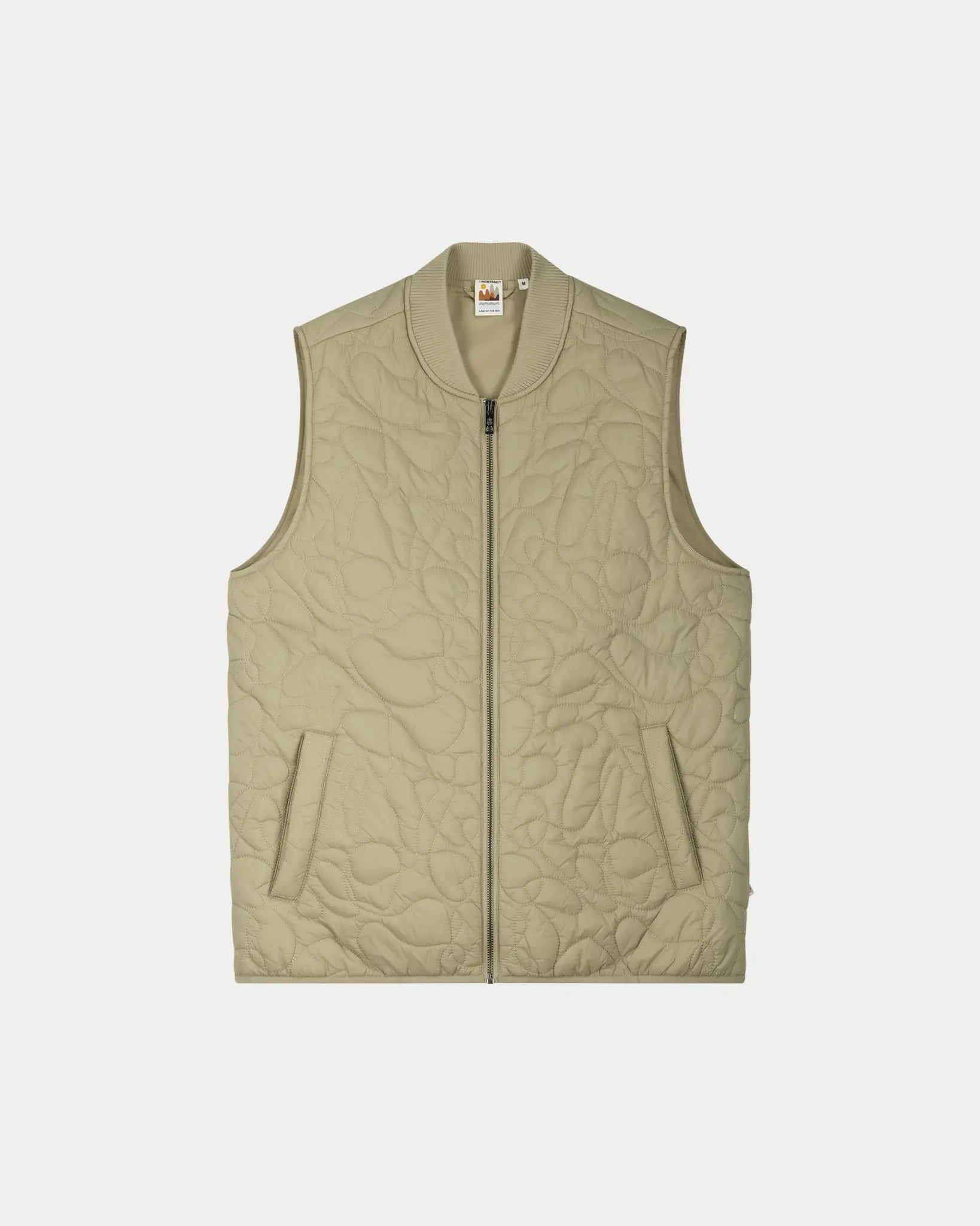 Law Of The Sea X Poederbaas Fossil Quilted Bodywarmer Khaki