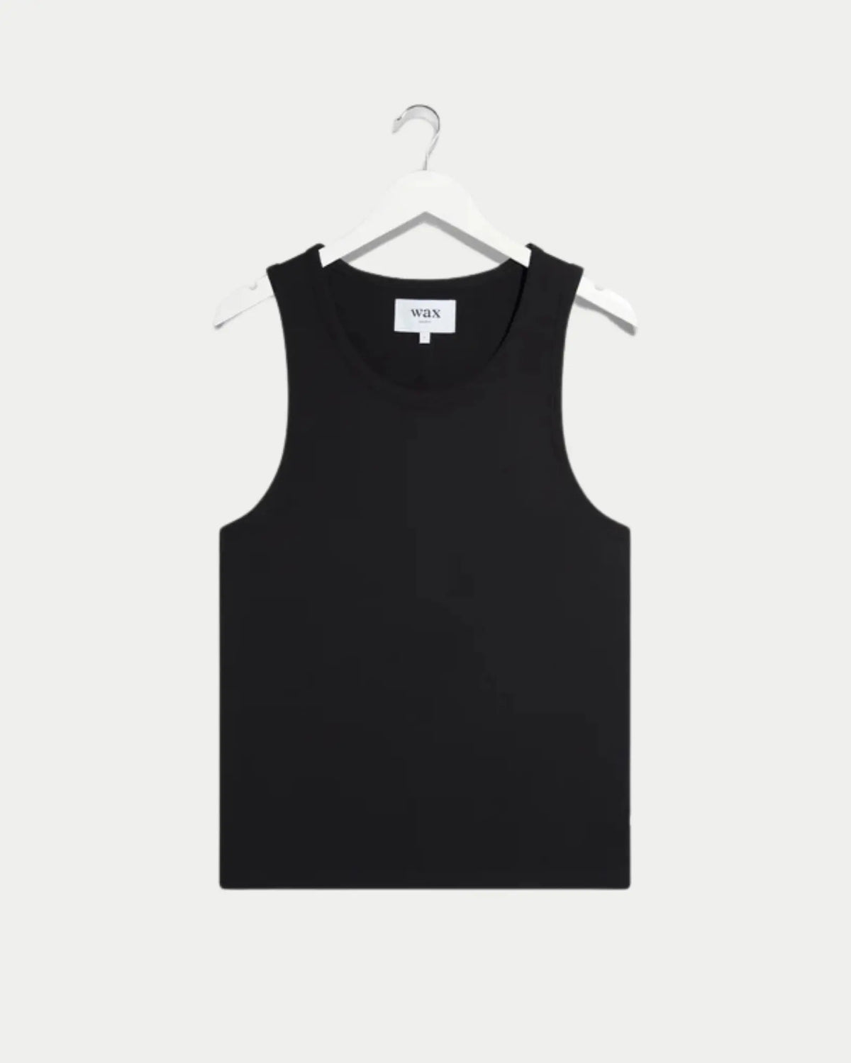Wax London Montague Vest Rib Black — Katoen T-shirts | Stuen Store Tilburg