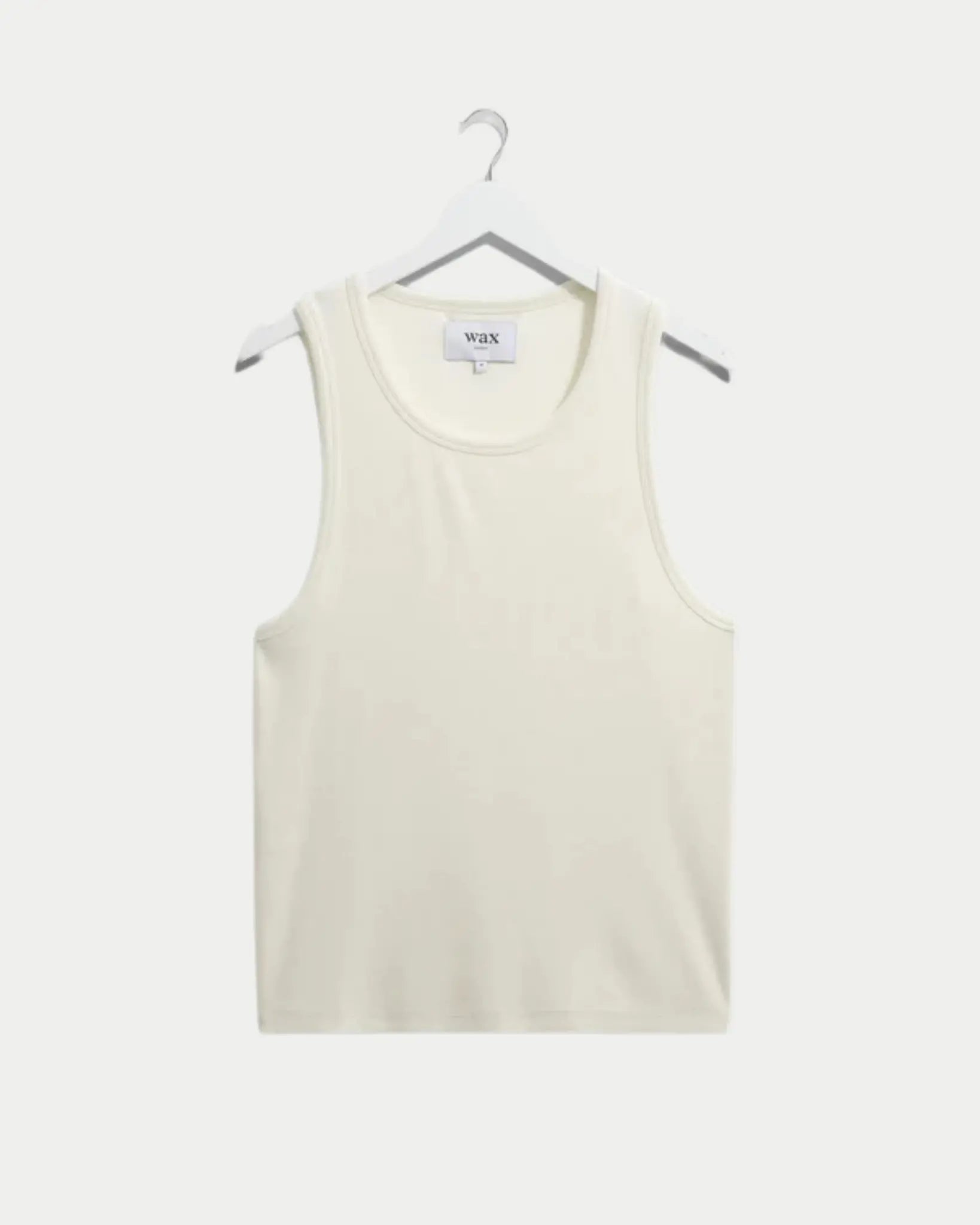 Wax London Montague Vest Rib Ecru
