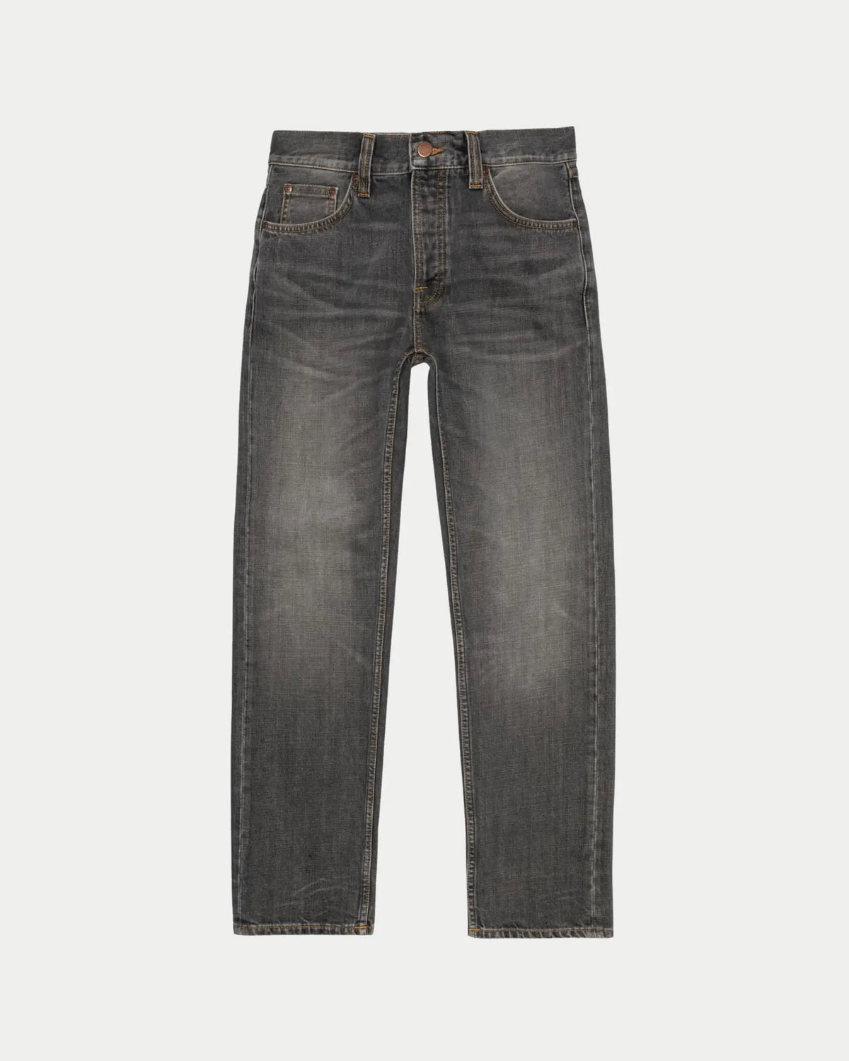Nudie Jeans Rad Rufus Grey Crosshatch — Regular straight fit, 100% biologisch katoen Jeans | Stuen Store Tilburg