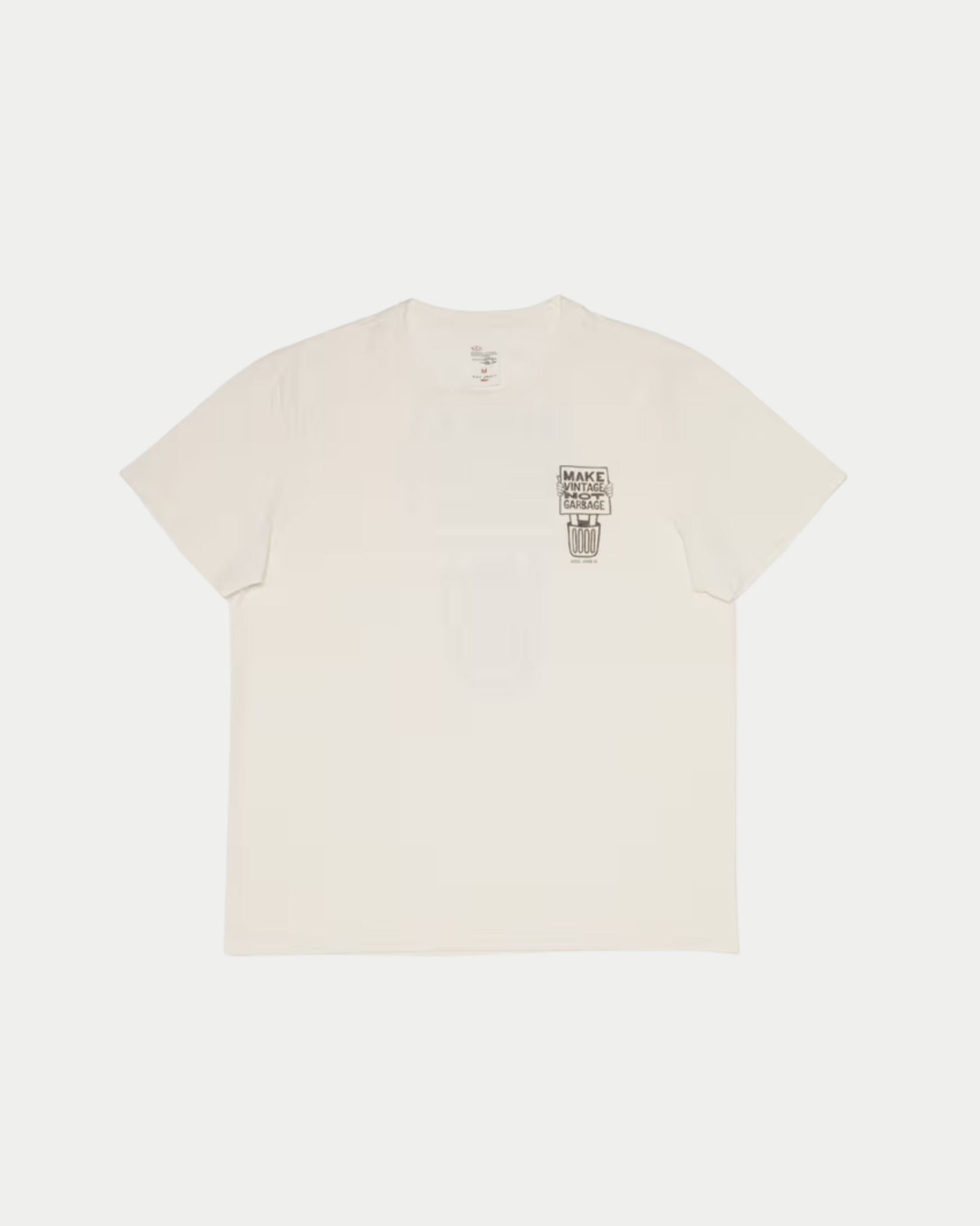 Nudie Jeans Roy Garbage T-Shirt Chalk White