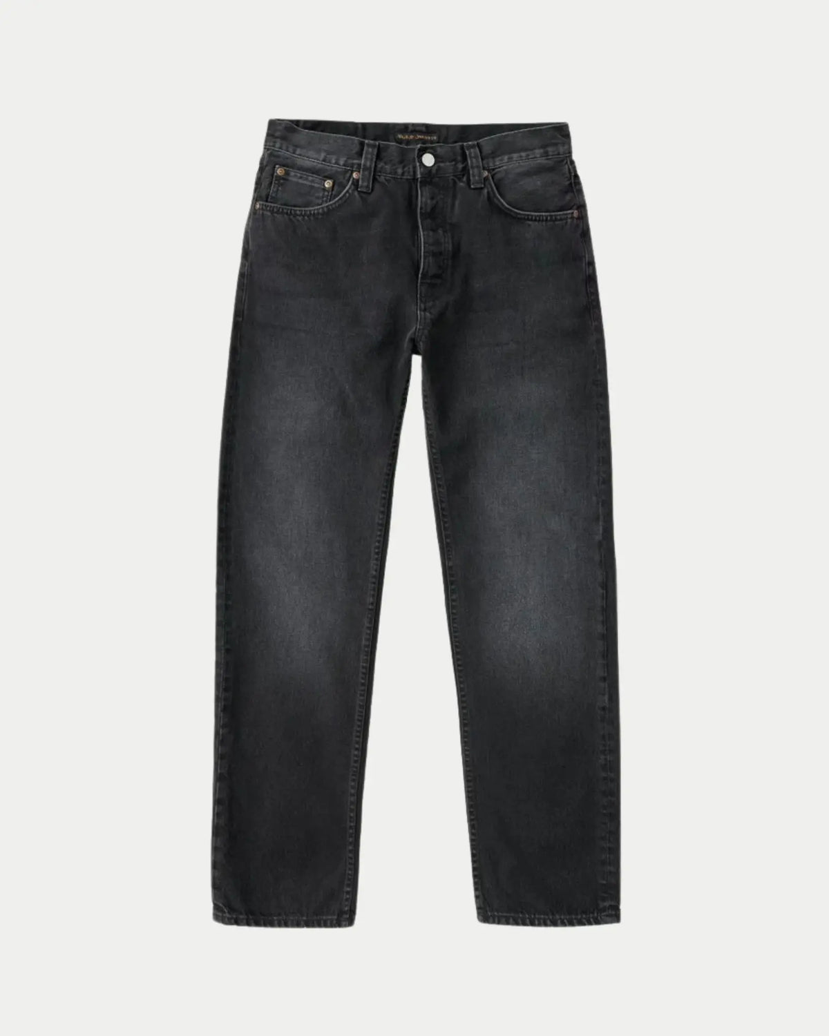 Nudie Jeans Rad Rufus Vintage Black — High-waist regular fit, 100% biologisch katoen Jeans | Stuen Store Tilburg