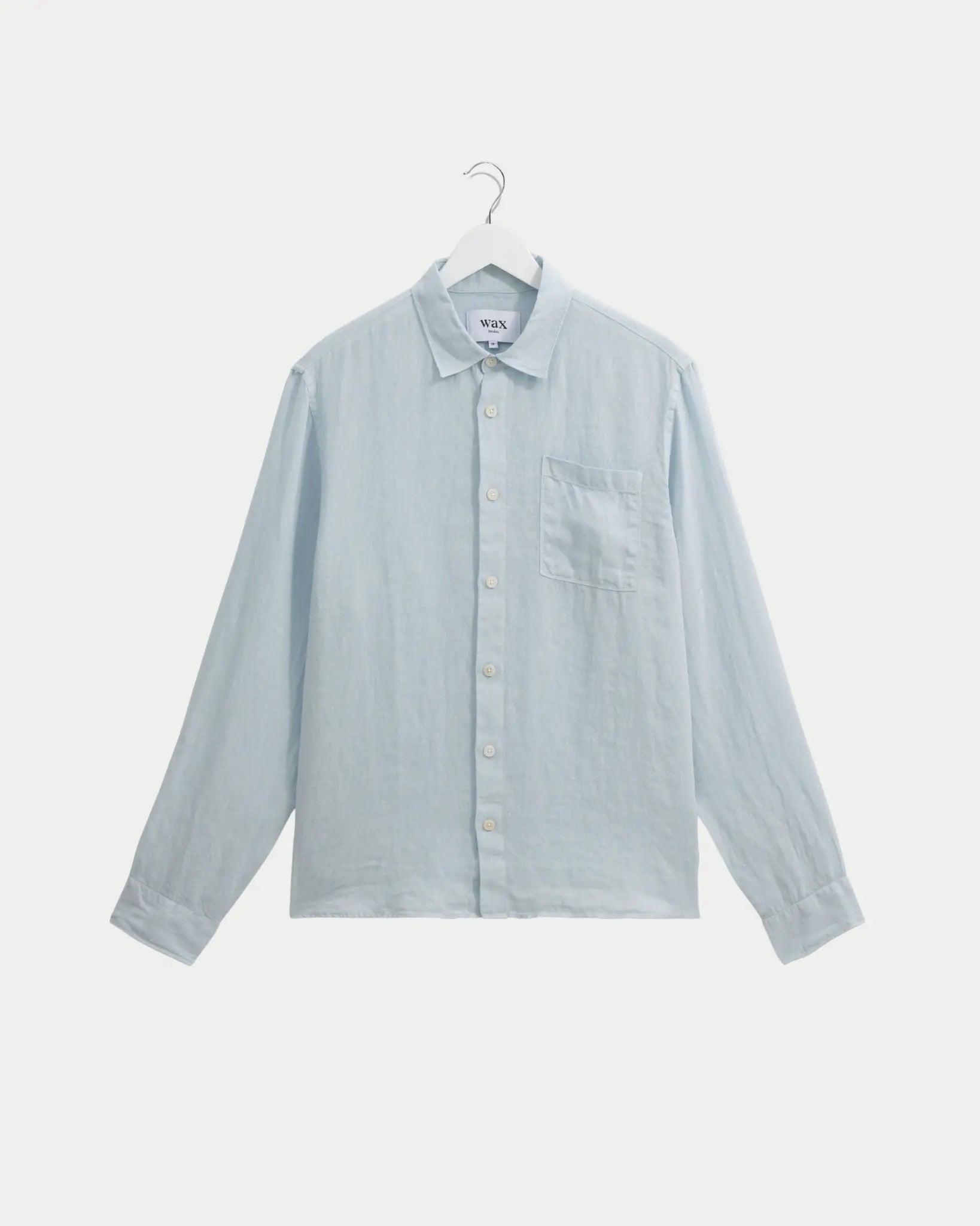 Wax London Rove Linen Shirt Light Blue