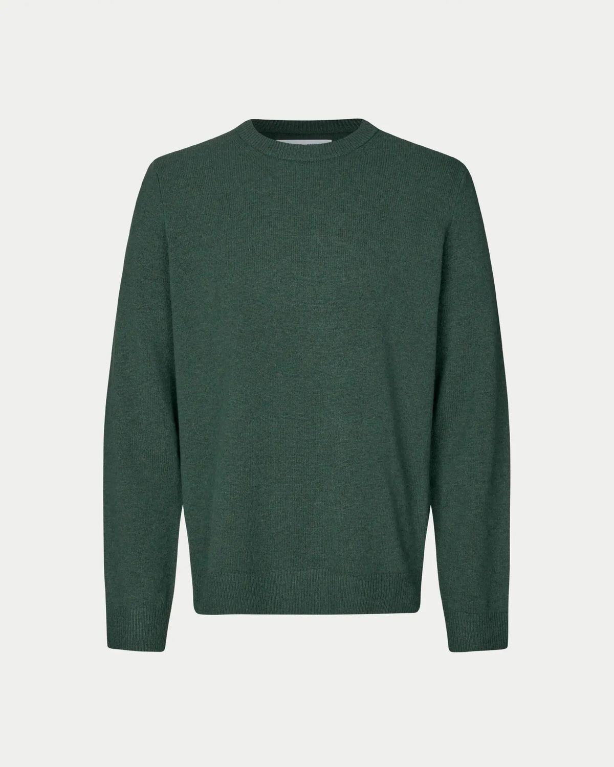 Samsøe Samsøe Isak Knit Sweater Green Gables — 100% merino wol | Stuen Store Tilburg