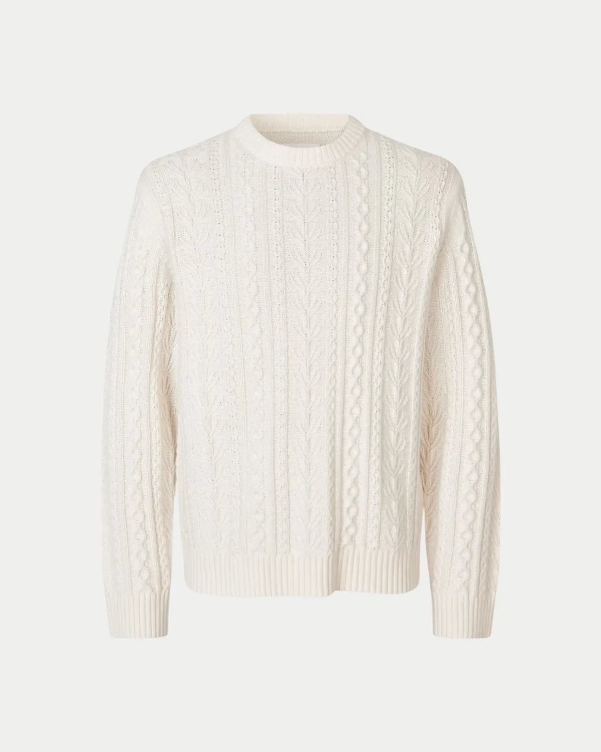 Samsøe Samsøe Sakorey Sweater Clear Cream — Hierdoor is deze perfect te combineren met | Stuen Store Tilburg