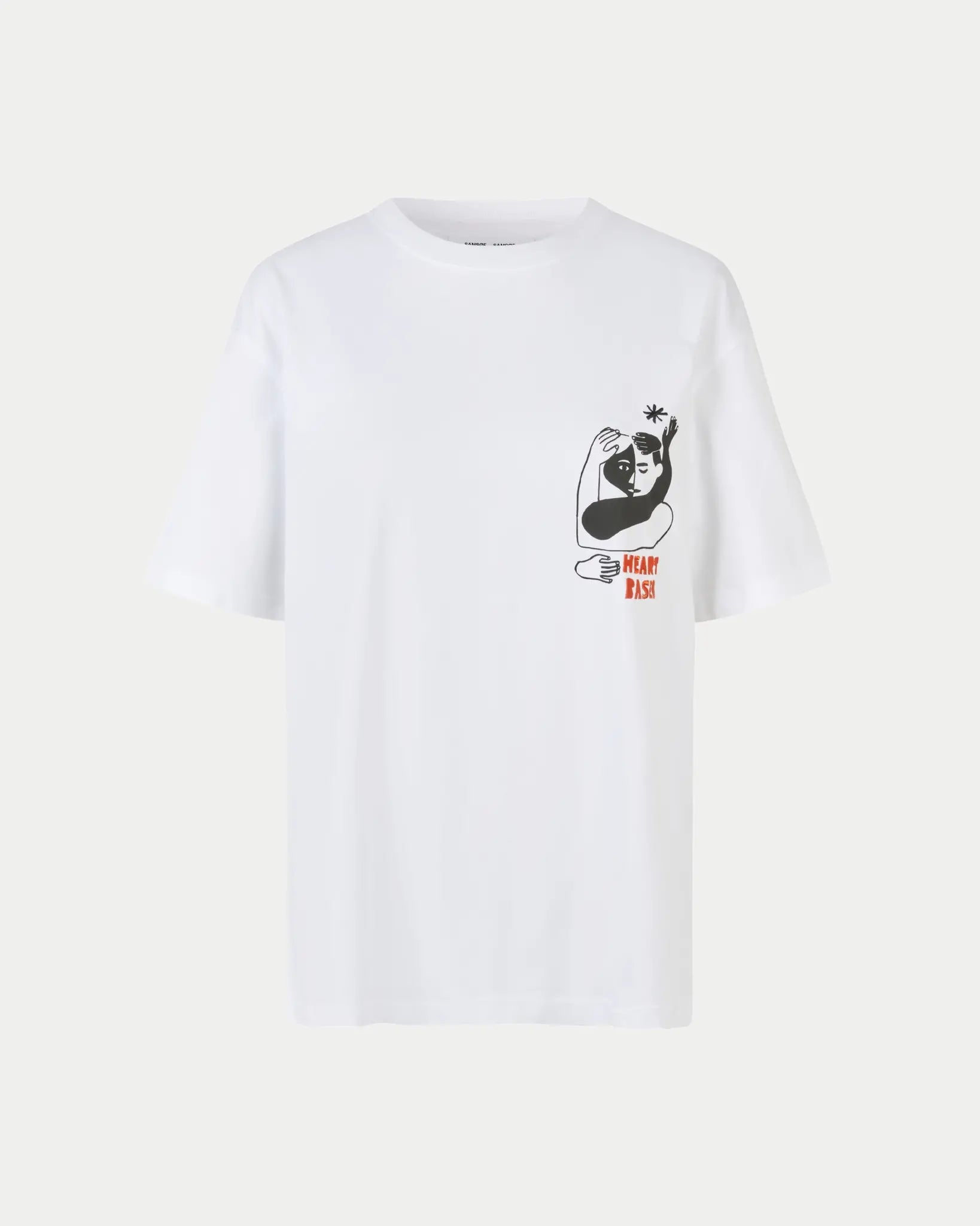 Samsøe Samsøe Saheart T-shirt White Heart