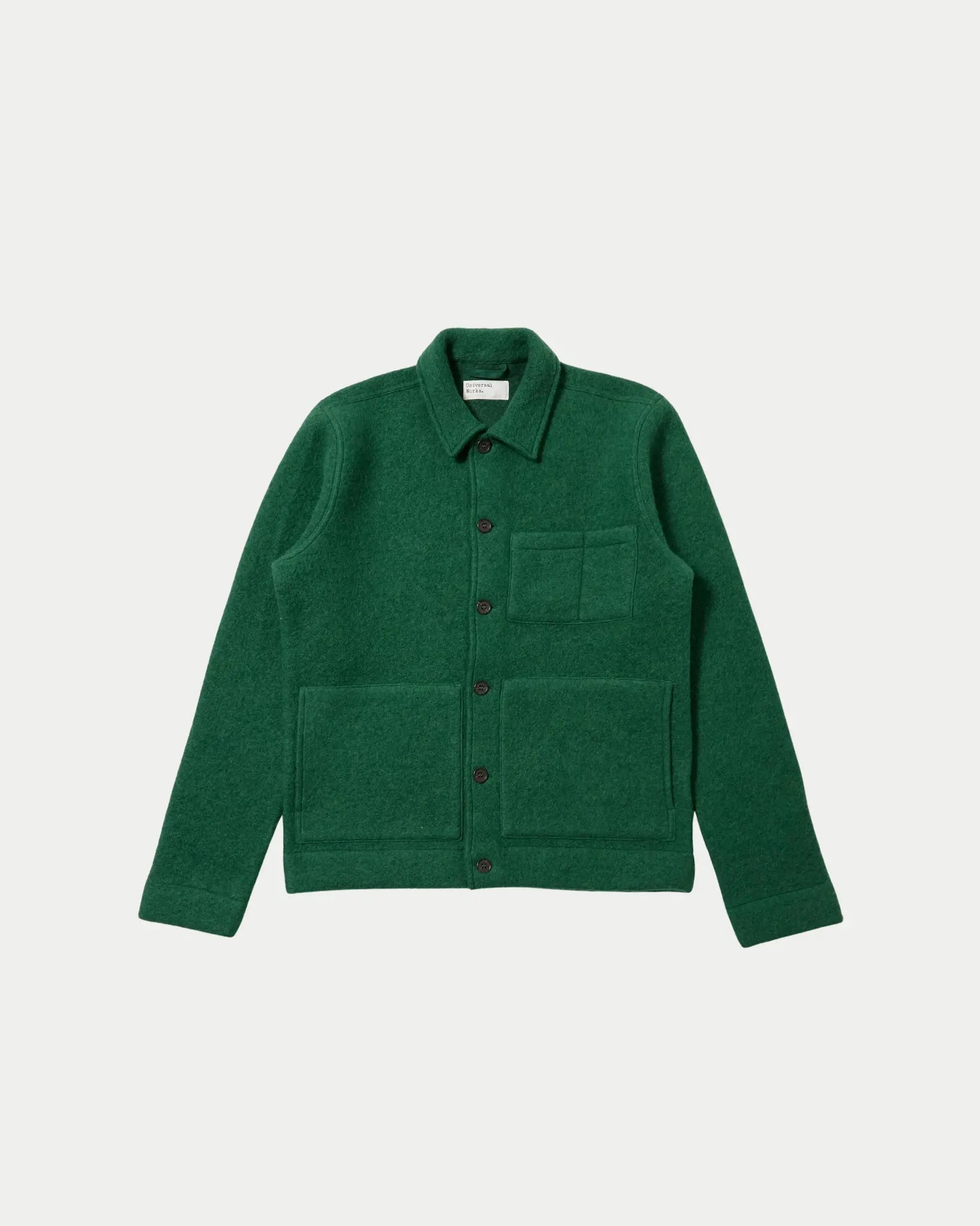 Universal Works Wool Fleece Uniform Jacket Green