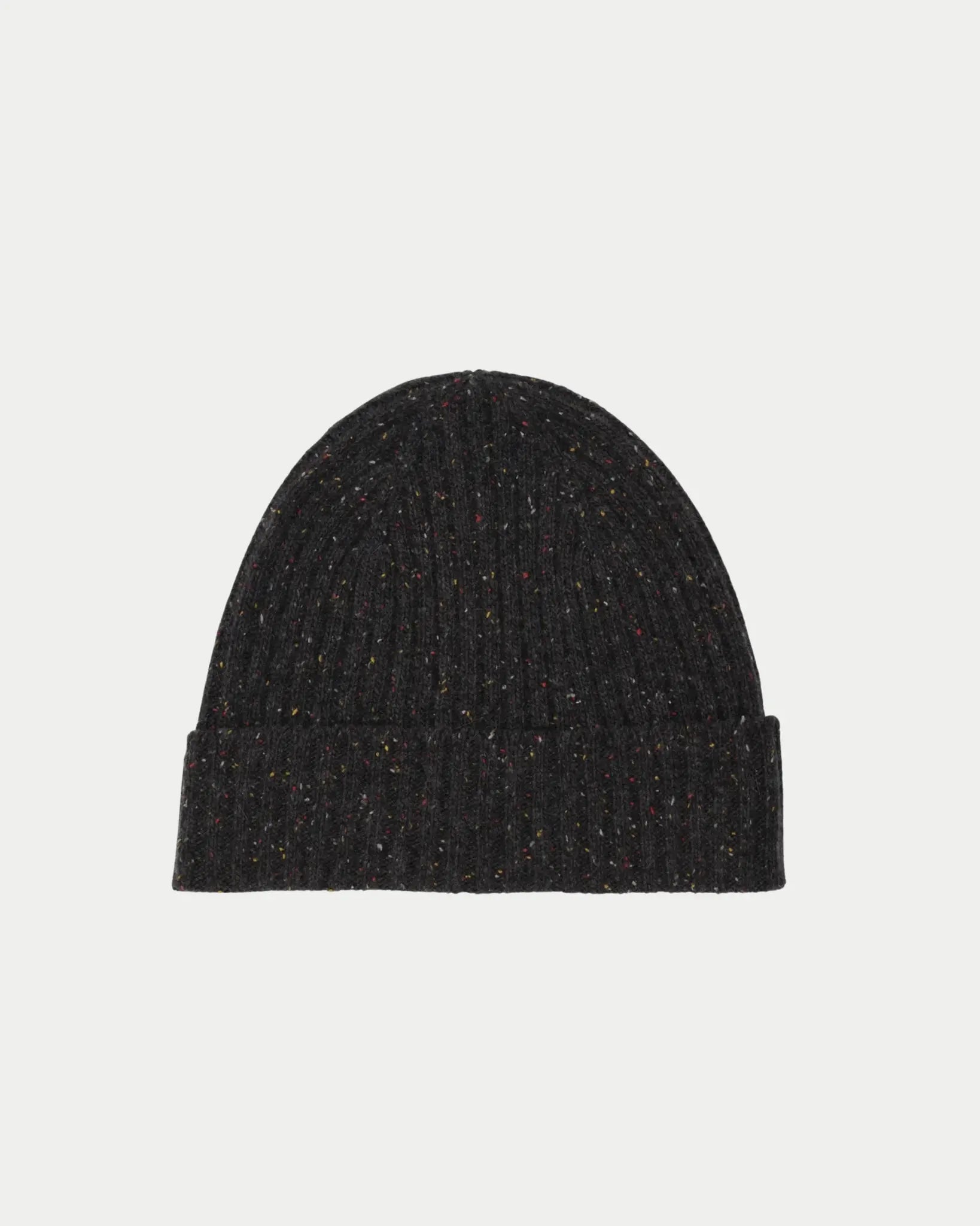 Wax London Brook Beanie Charcoal Donegal